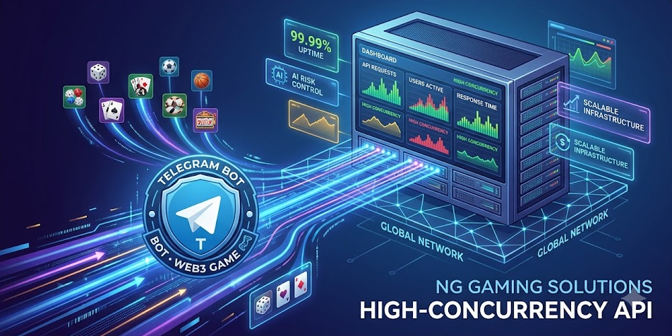 Telegram 游戏如何承载高并发流量？NG接口微秒级 API 接入全解析