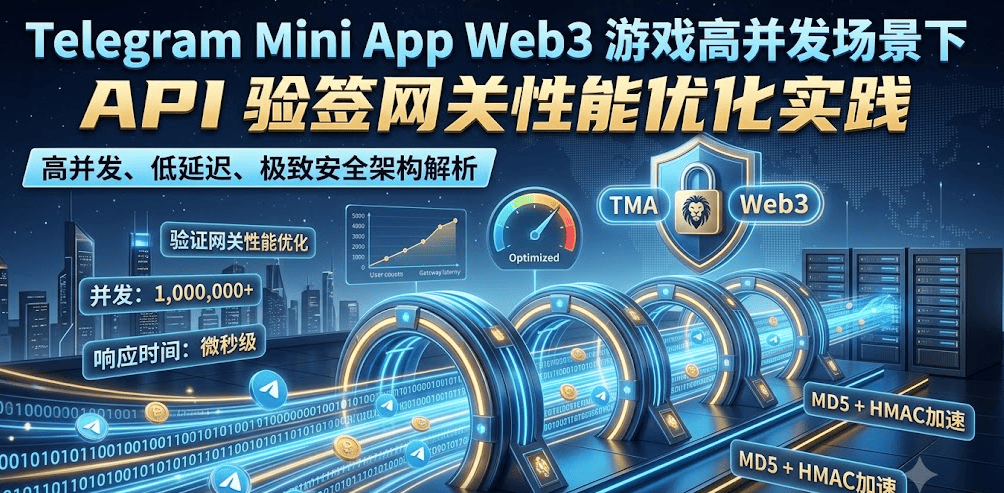 Telegram Mini App / Web3 游戏高并发场景下，API 验签网关的性能优化实践