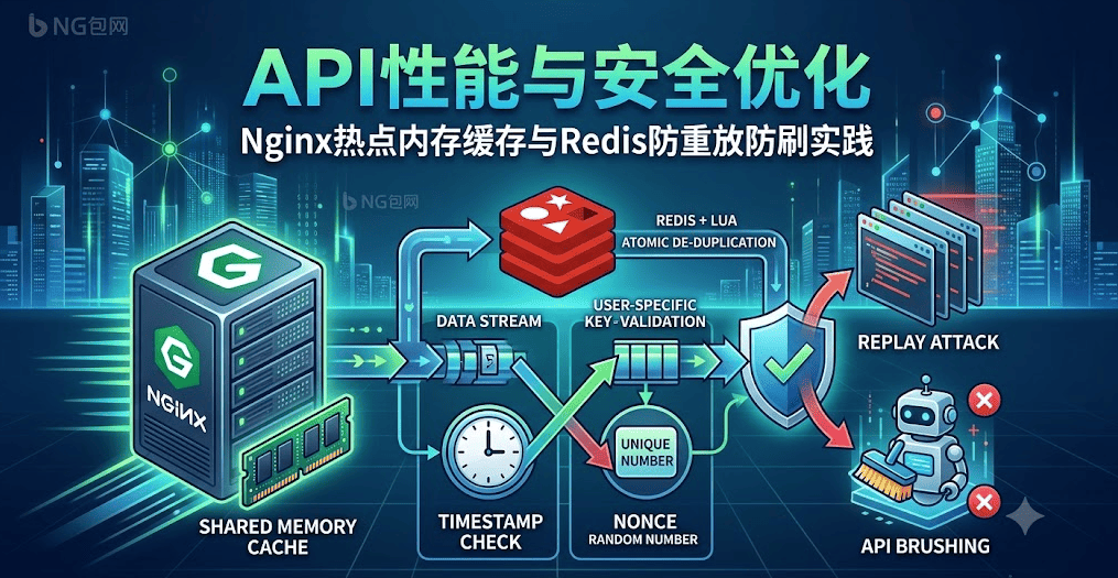 API性能与安全优化：Nginx热点内存缓存与Redis防重放防刷实践