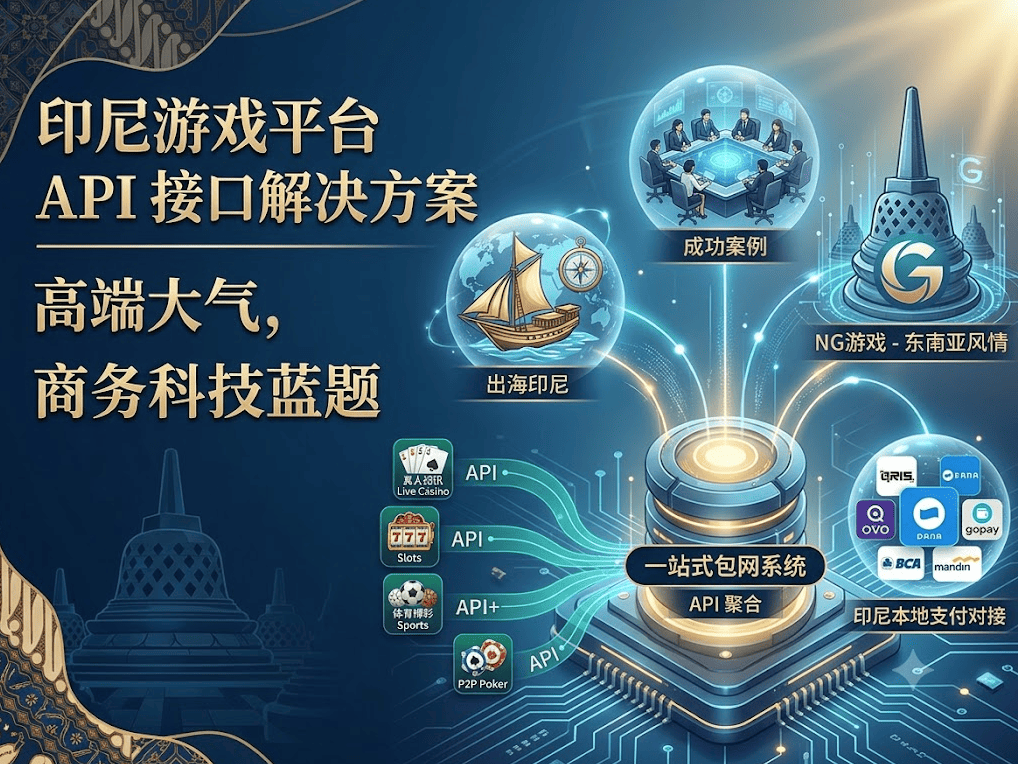 出海印尼如何高效搭建游戏平台？一站式包网系统与 API 对接优势