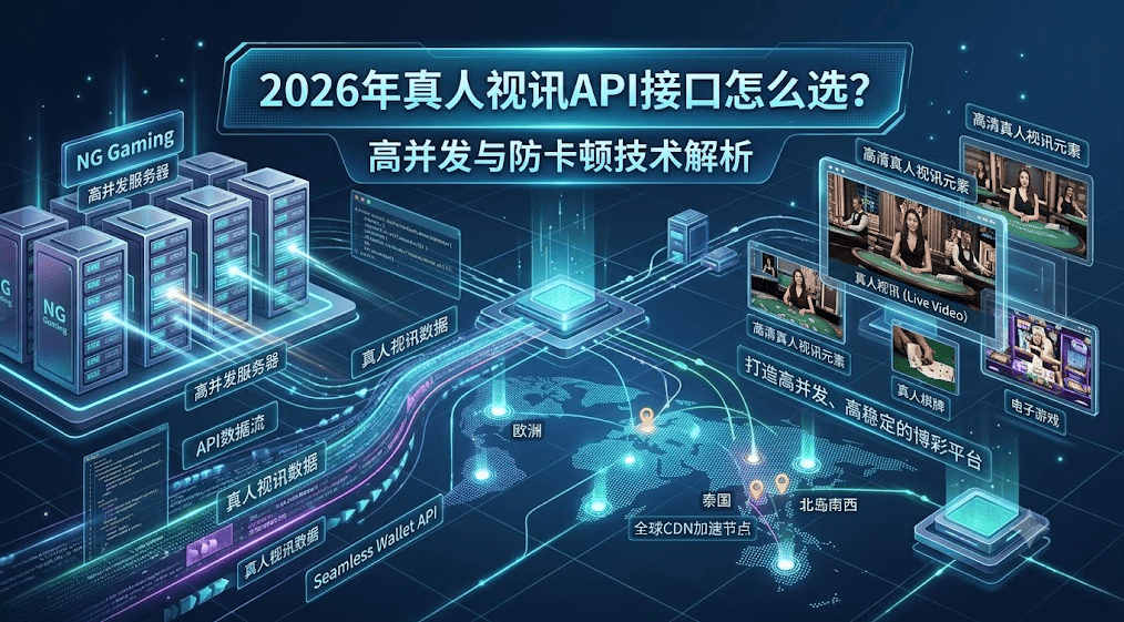 2026真人视讯API接口怎么选？依托NG包网实现高并发与防卡顿技术解析
